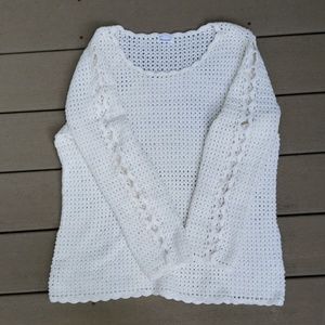 Crocheted Tunic Sweater